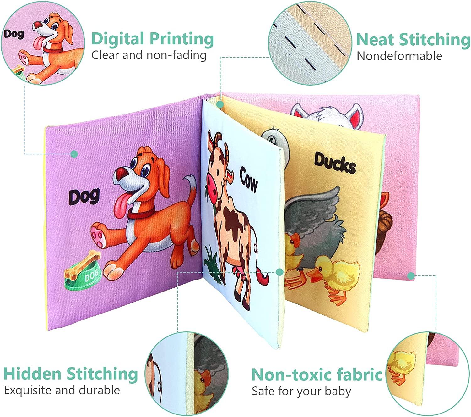 Sách trẻ em, sách thức tỉnh, cuốn sách trẻ em 6 tháng, sách tắm trẻ em, sách vải trẻ em, sách thiếu nhi 1 năm, sách trẻ em Kích thước: 10x10 cm đồ chơi trẻ em 1 năm