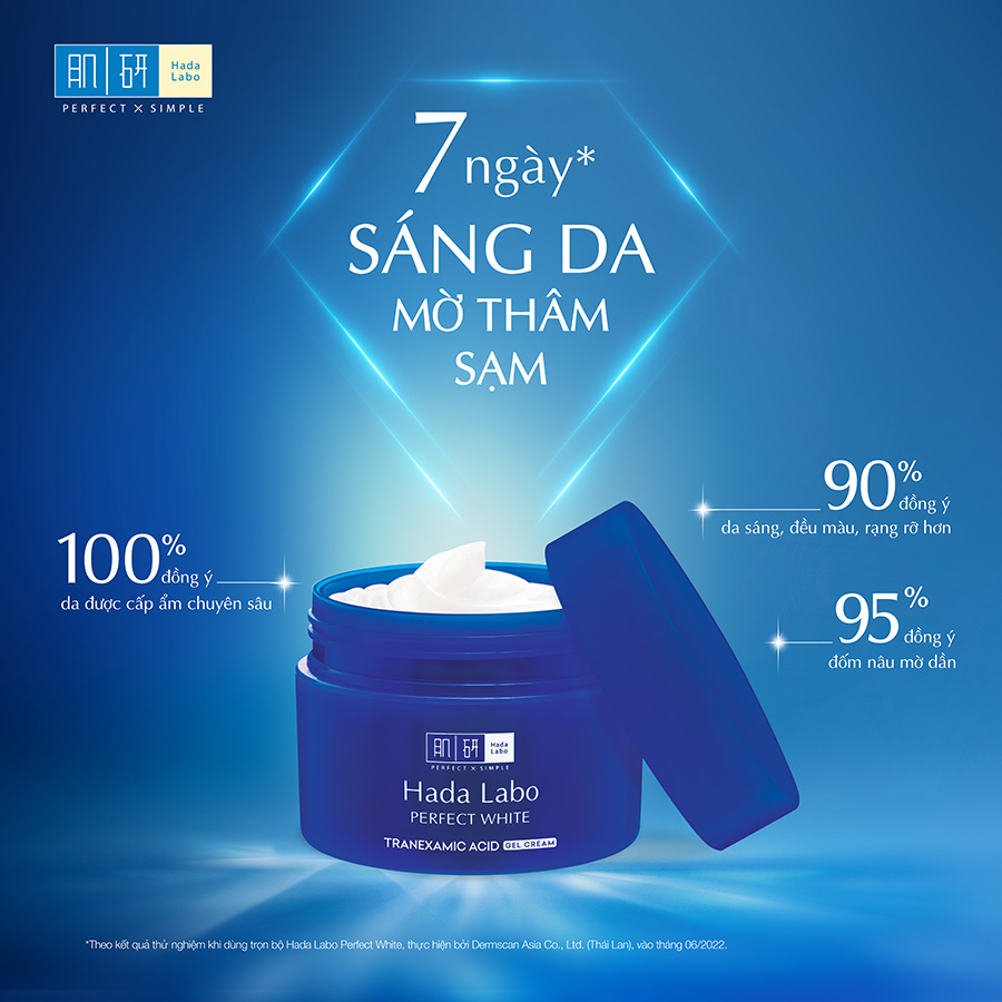 Gel dưỡng trắng Hada Labo PERFECT WHITE TRANEXAMIC ACID Gel Cream (50g)