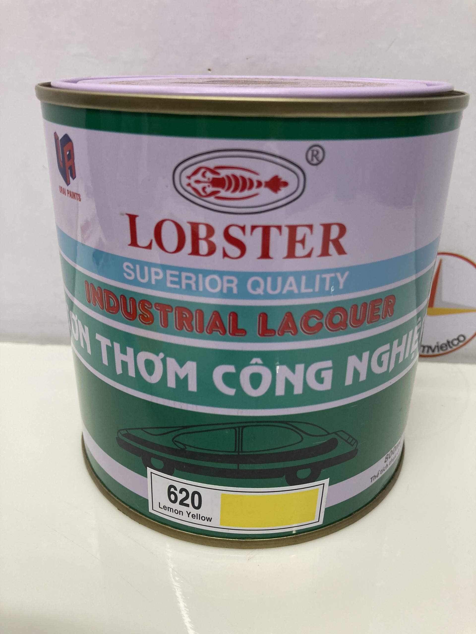 Sơn thơm nhanh khô màu vàng chanh Lobster 620 800ML