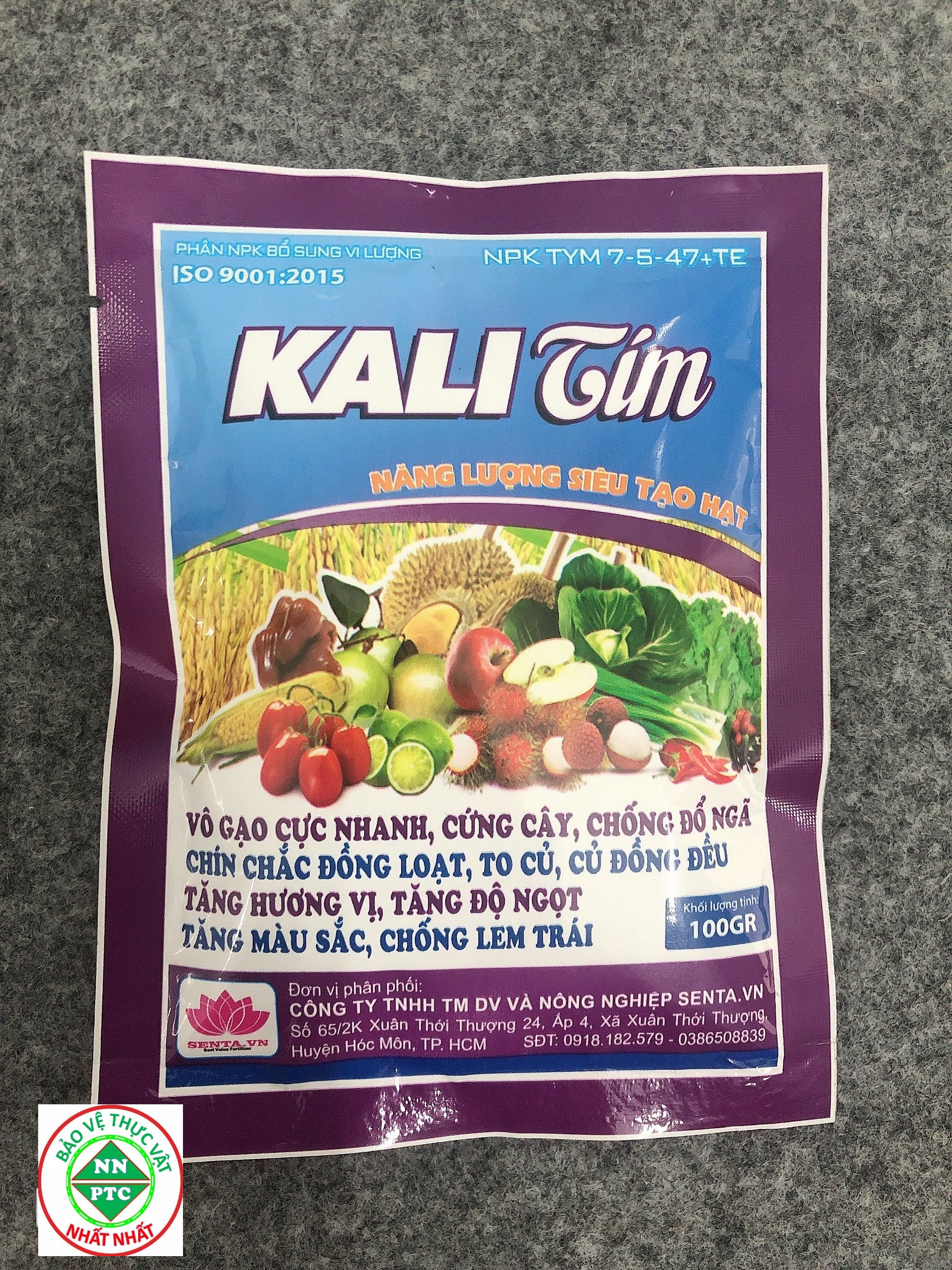 Phân NPK Bổ Sung Vi Lượng 7-5-47+TE KALI TÍM