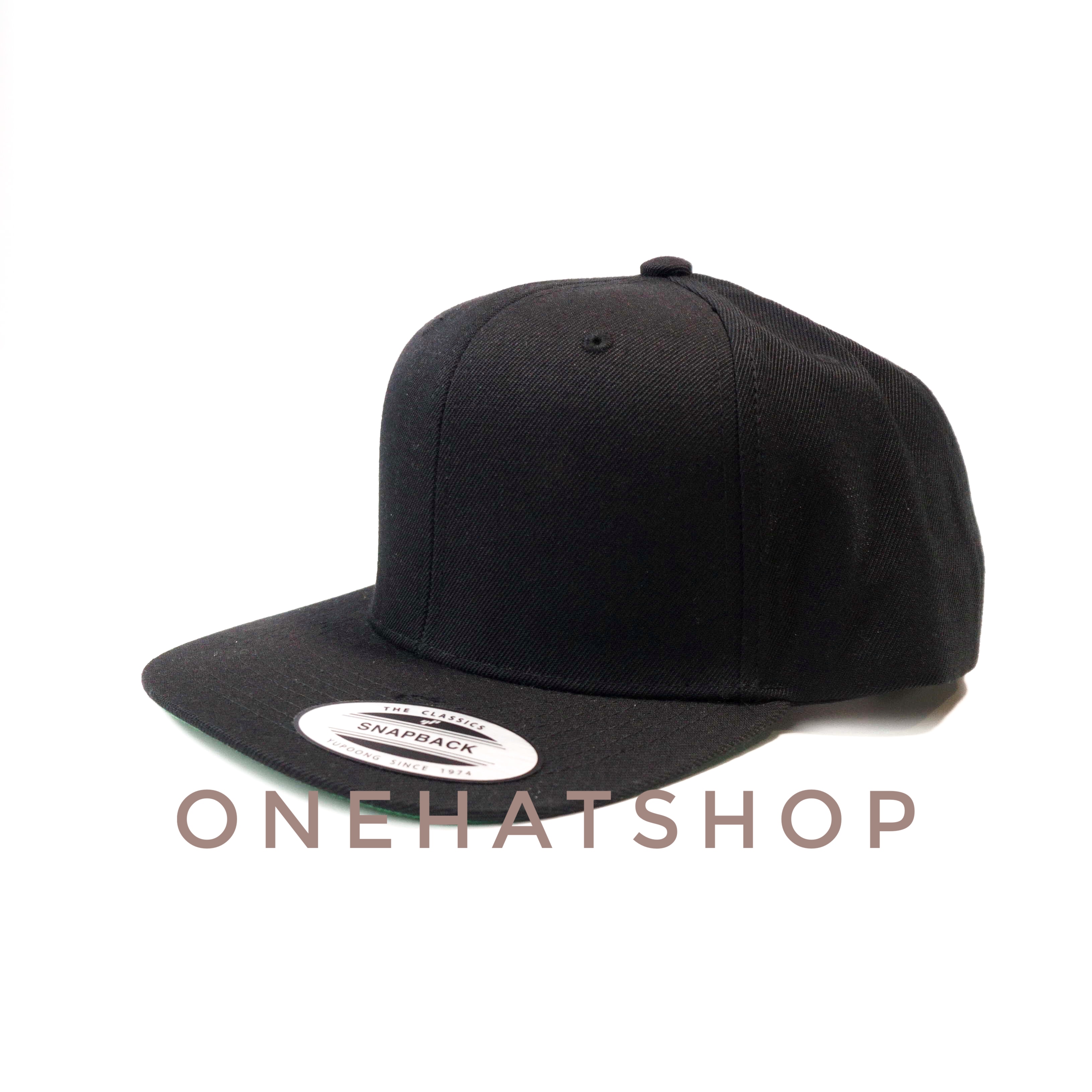 Nón Snapback Hip Hop Trơn Đen vành thẳng xịn chính hãng