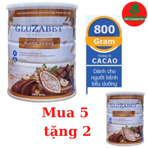 Sữa Non Gluzabet Vị Ca Cao - Hộp 800gr