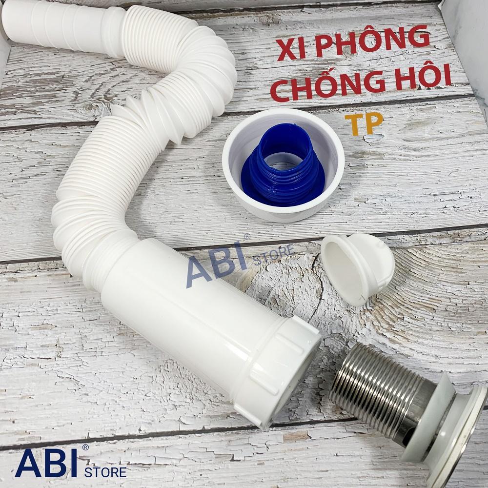 XI PHÔNG CHẬU RỬA LAVABO SUN NHỰA ĐẦU INOX CHỐNG HÔI TP ĐẸP GIÁ RẺ HÀ NỘI DÙNG CHO CHẬU CÓ LỖ XẢ TRÀN