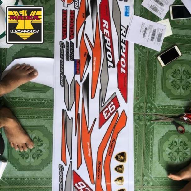 Tem rời repsol vario 2018 dán xe đen