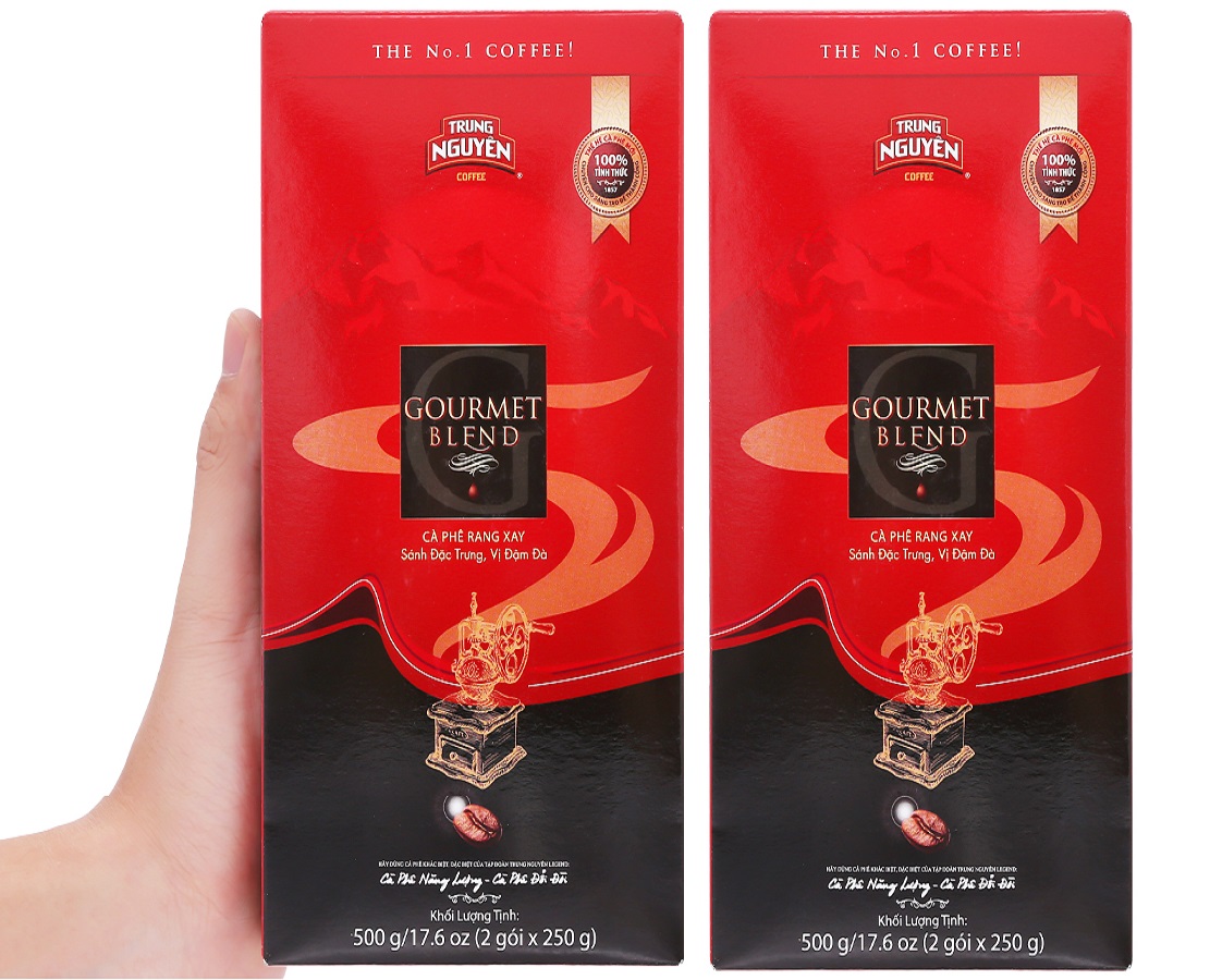 Hình ảnh Combo 2 hộp cafe Gourmet Blend Trung Nguyên ( 500g / hộp )