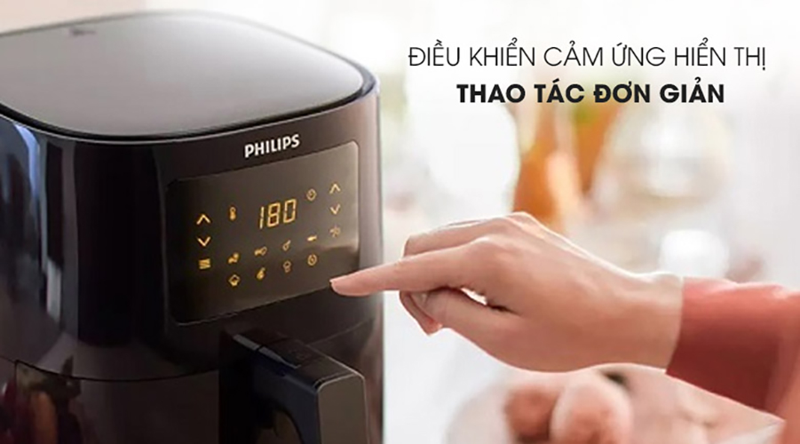 Nồi chiên không dầu điện tử Philips HD9252/90 - Hàng chính hãng