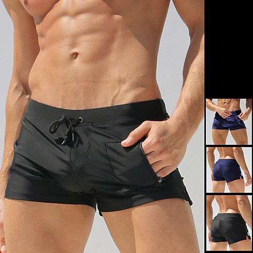 Quần Bơi Nam Cao Cấp 2 Lớp Sexy Vải Dày Có Túi Co Giãn 4 Chiều Thoải Mái Bơi Lội TXstar