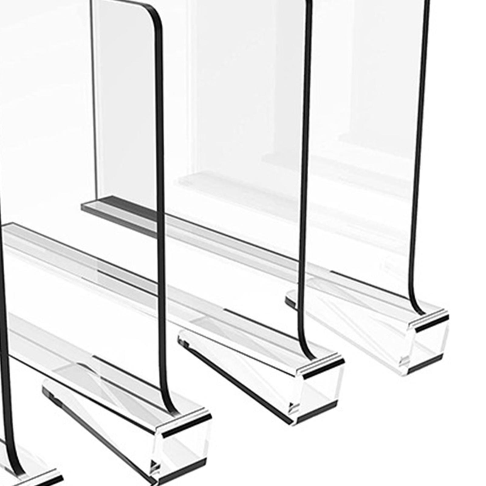 Acrylic Shelf Divider Clear, Easily Install ,Saving Space, Shelf Separator Closet Shelf Divider for Books Separator Sweater Shirts