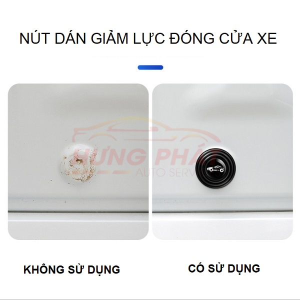 Nút Dán Giảm Lực Đóng Cửa Xe Ô Tô Chất Liệu Silicone Cao Cấp, Chống Sốc Bảo Vệ Cửa Xe Ô Tô