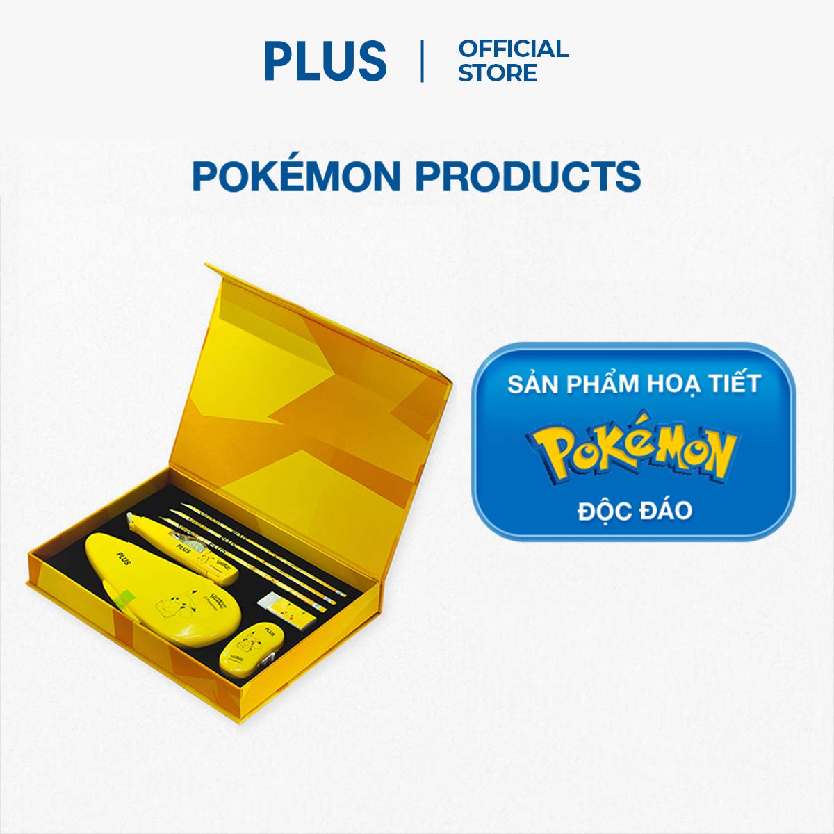 Bộ Dụng Cụ Học Sinh Pikachu PLUS