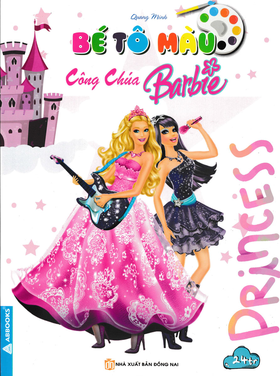 Combo Sách Bé Tô Màu: Capybara + Labubu + Công Chúa Barbie (Bộ 4 Cuốn) (ABB)