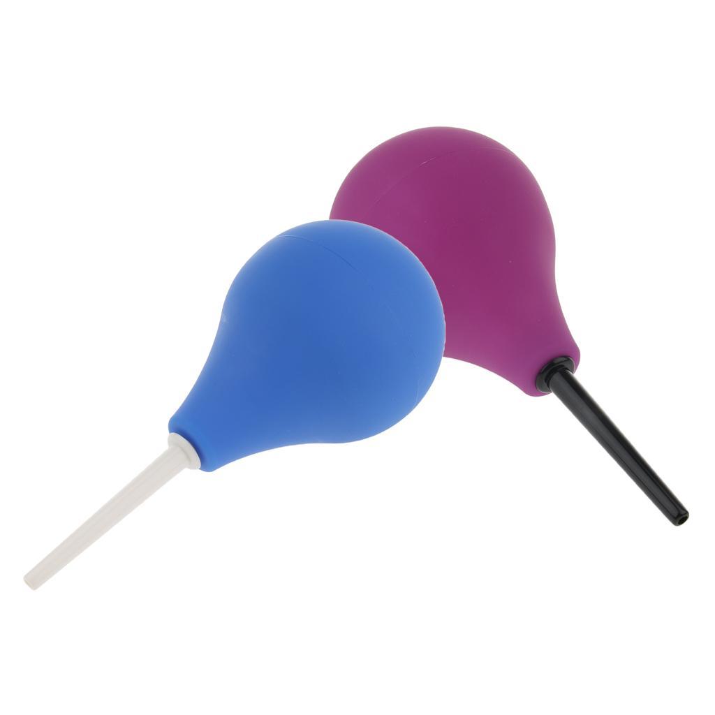 2Pcs 224ML Silicone Bulb Enema Kit Anal Cleaning Tool Hygienic Clyster Pump