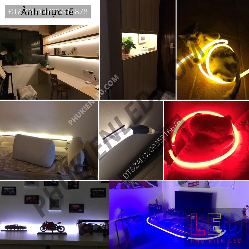 Đèn Led neon 360 độ uốn dẻo chống nước 220V có nguồn kèm theo - Trang trí ngoài trời hay trong nhà - Đèn Neon Decor