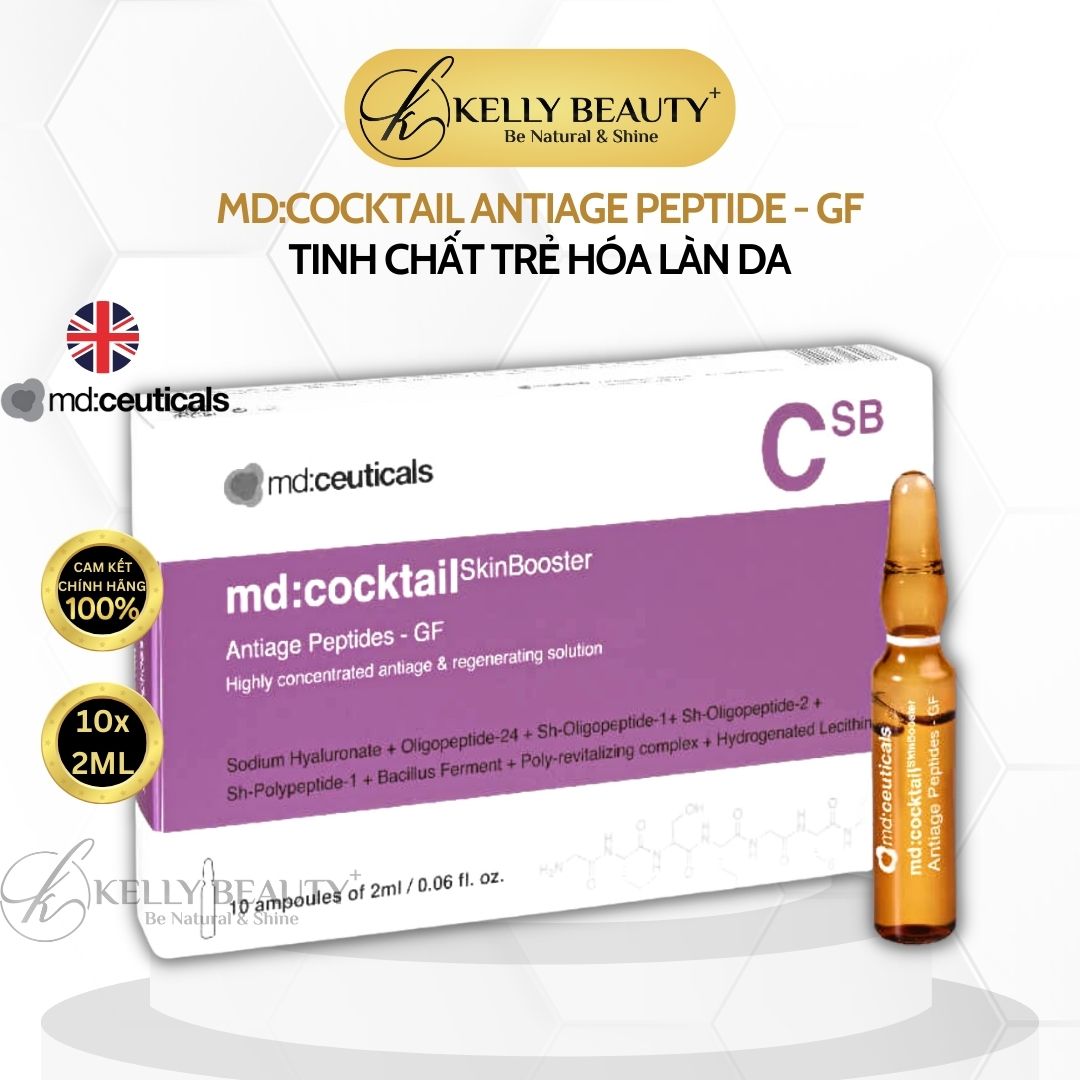 Tinh Chất Trẻ Hóa Da MD:Cocktail Antiage Peptides GF - MD:Ceuticals | Kelly Beauty