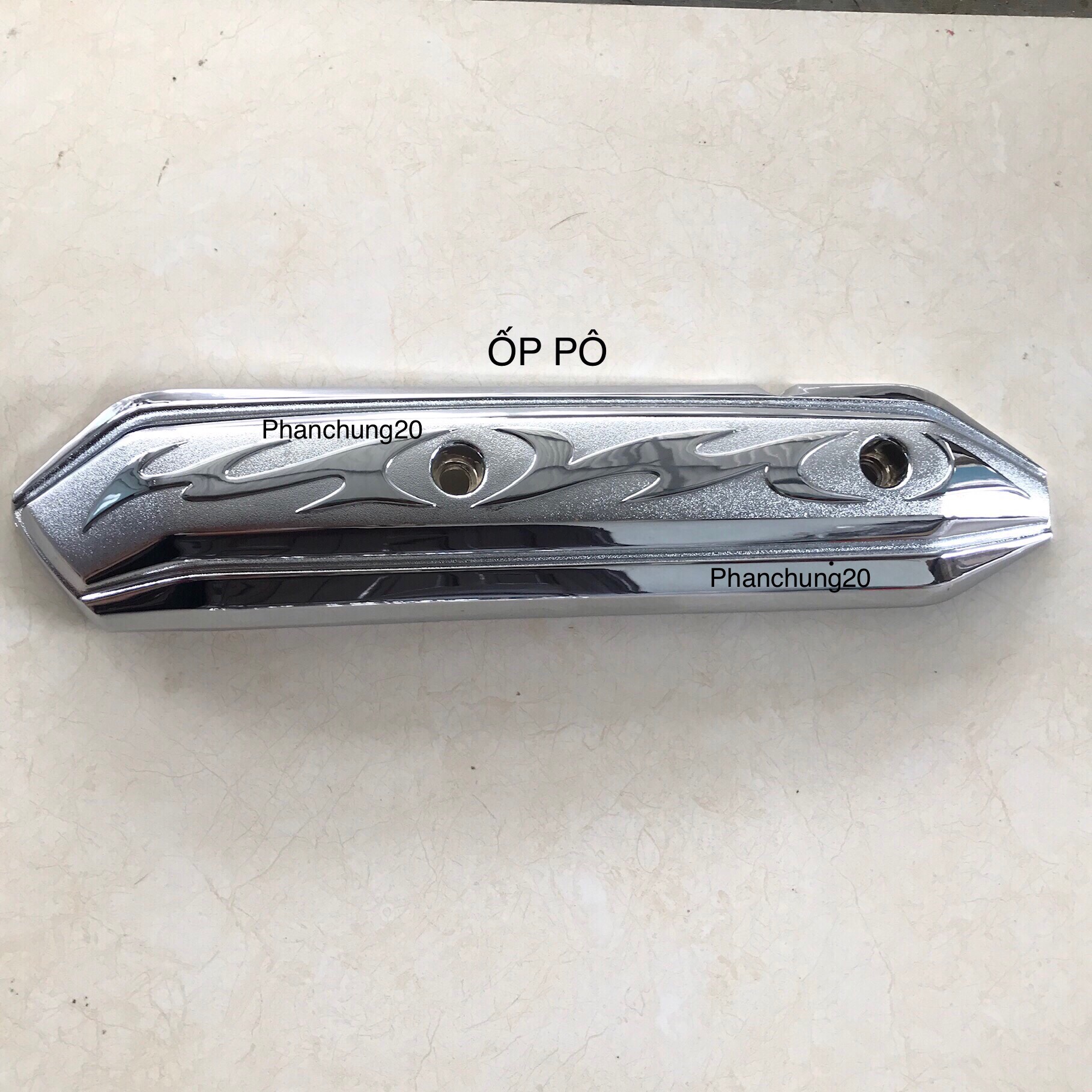 ỐP CHE PÔ  DÙNG CHO ĐỜI XE AB Air Blade 2011 2012 CROM