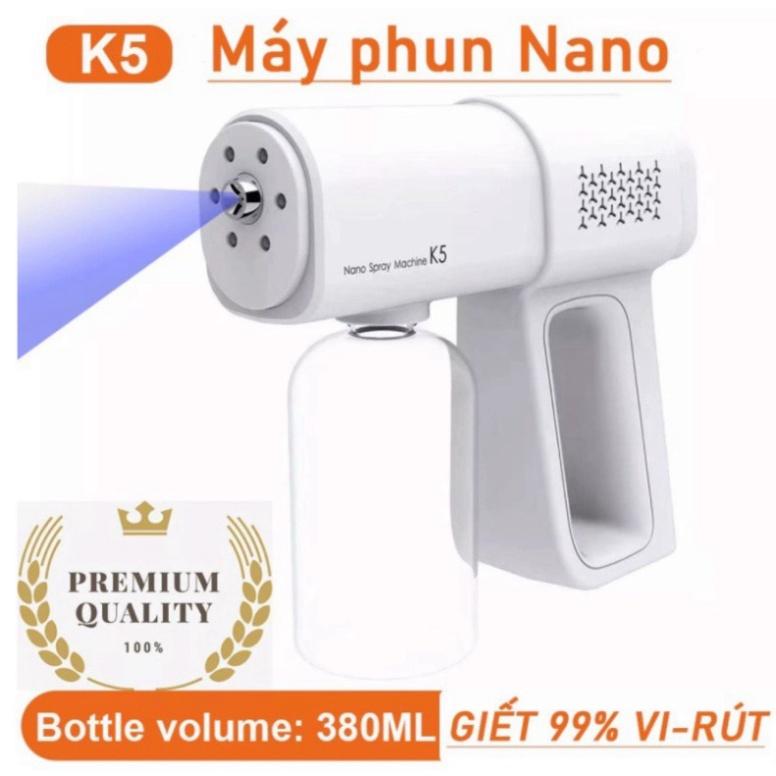 Máy phun khử khuẩn K5 và K5 Pro Súng phun nano khử khuẩn bằng tia cực tím Laser 8 Mắt UV