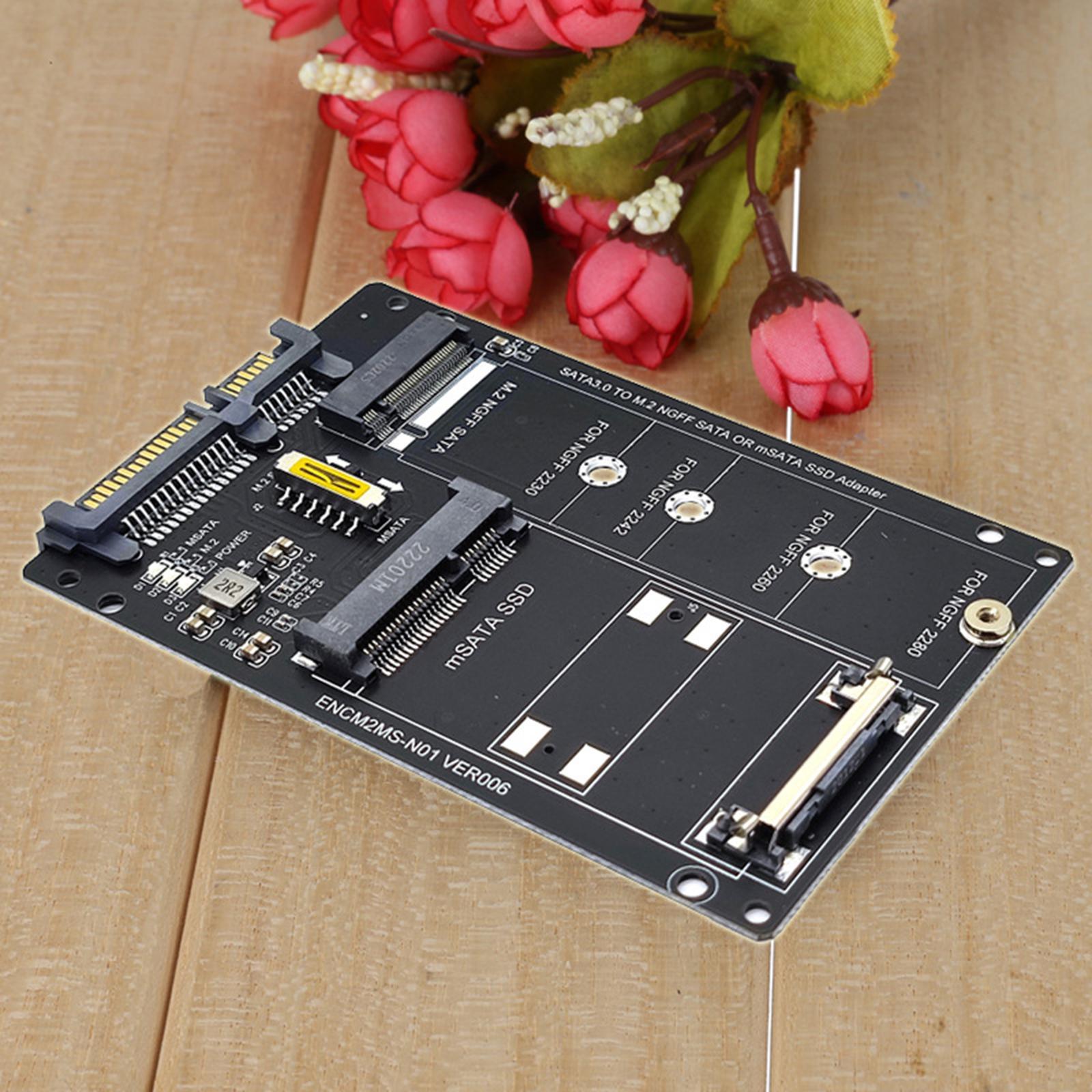 SATA22Pin Male to mSATA/M.2 Card Direct Replaces Spare Parts
