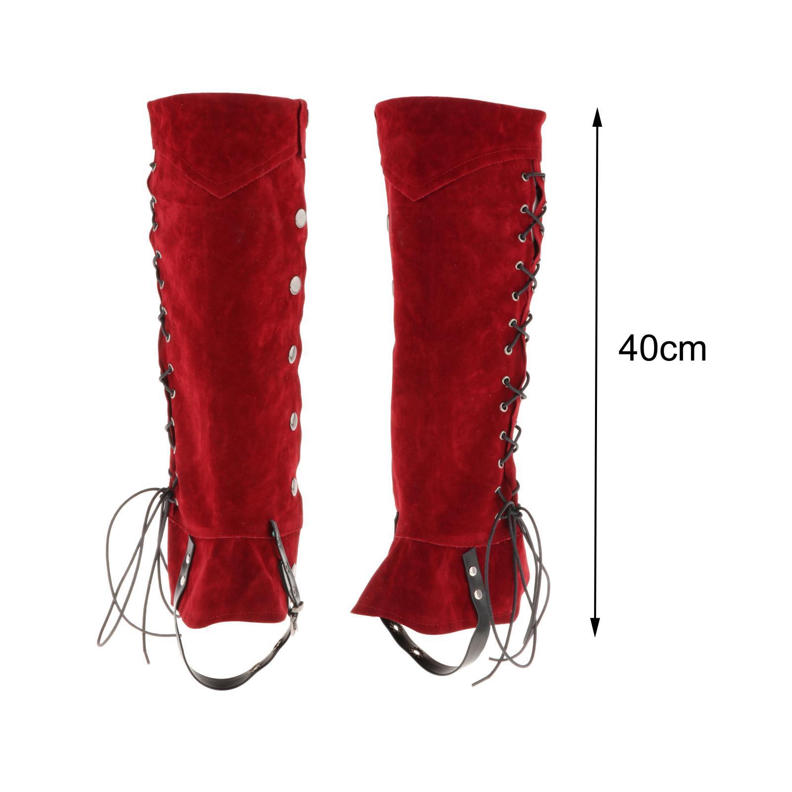 Pirate Boot Tops Shoes Cover Pirate Boot Covers Durable Cosplay Steampunk Classic Leg Guards Boot Top Covers for Themed Party