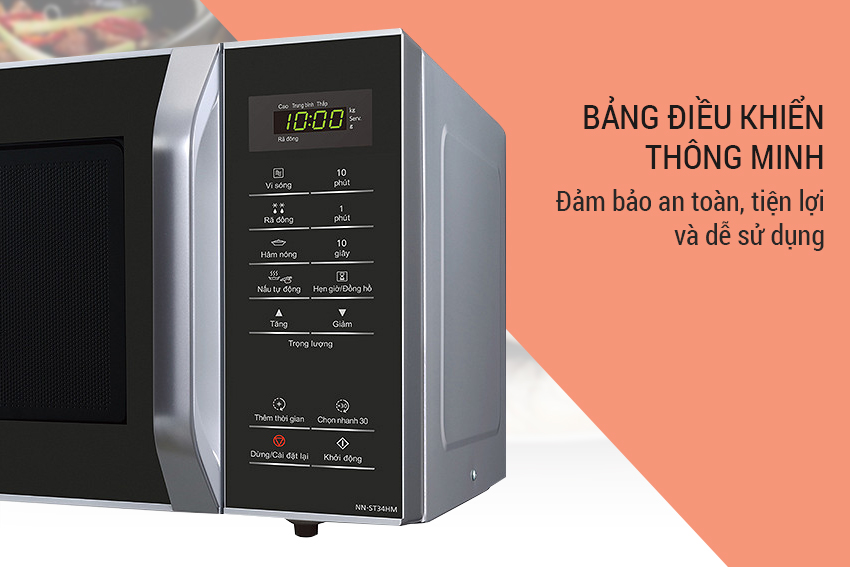 Lò Vi Sóng Panasonic NN-ST34HMYUE - Hàng Chính Hãng