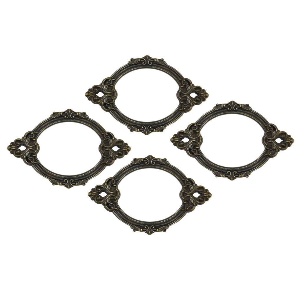 4PCS Vintage  Tag  Holder Pull Handle