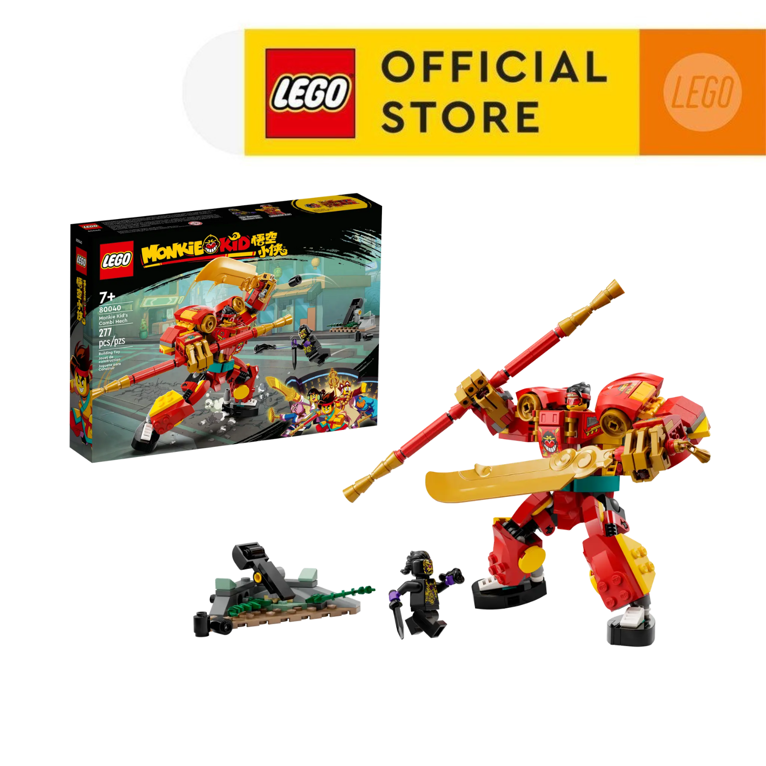 LEGO MONKIE KID 80040 Đồ Chơi Lắp Ráp Chiến Giáp Kết Hợp (277 chi tiết)