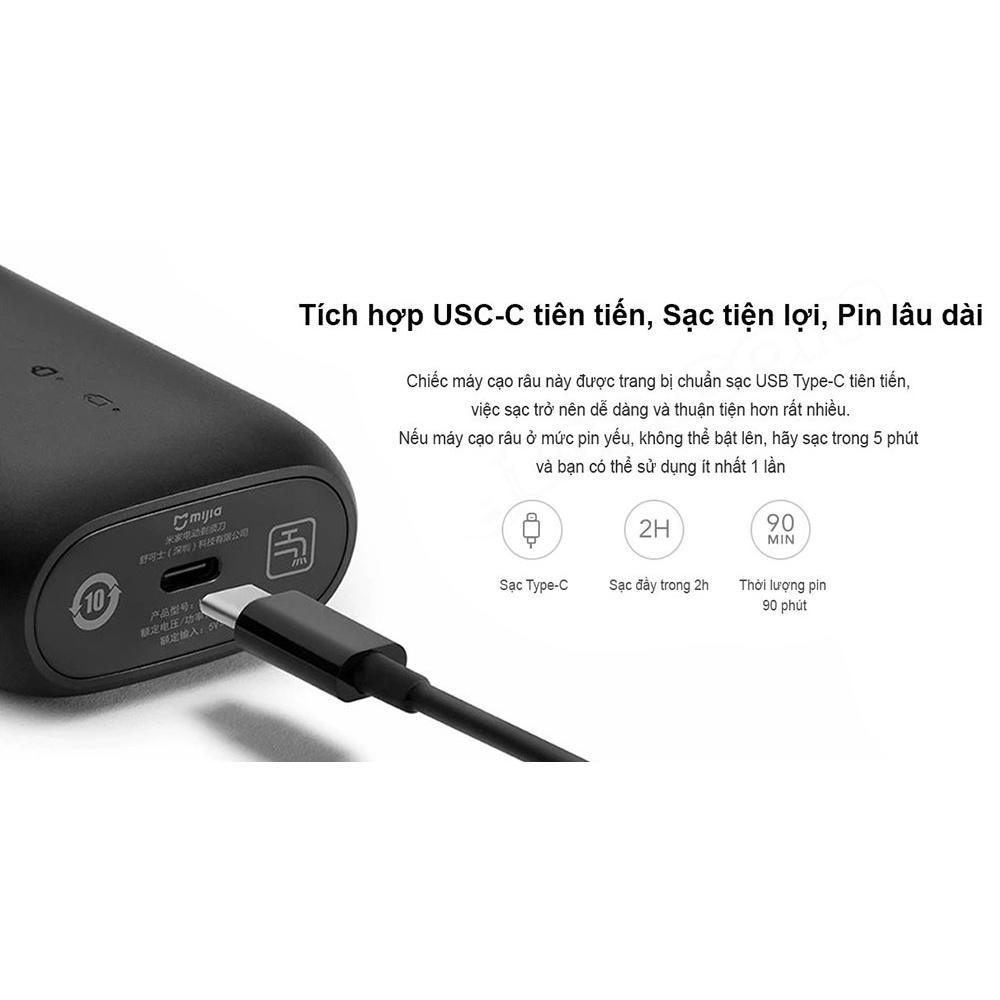 Máy Cạo Râu Mini Xiaomi Mijia S100 MSX201, 2 lưỡi, chống nước IPX7