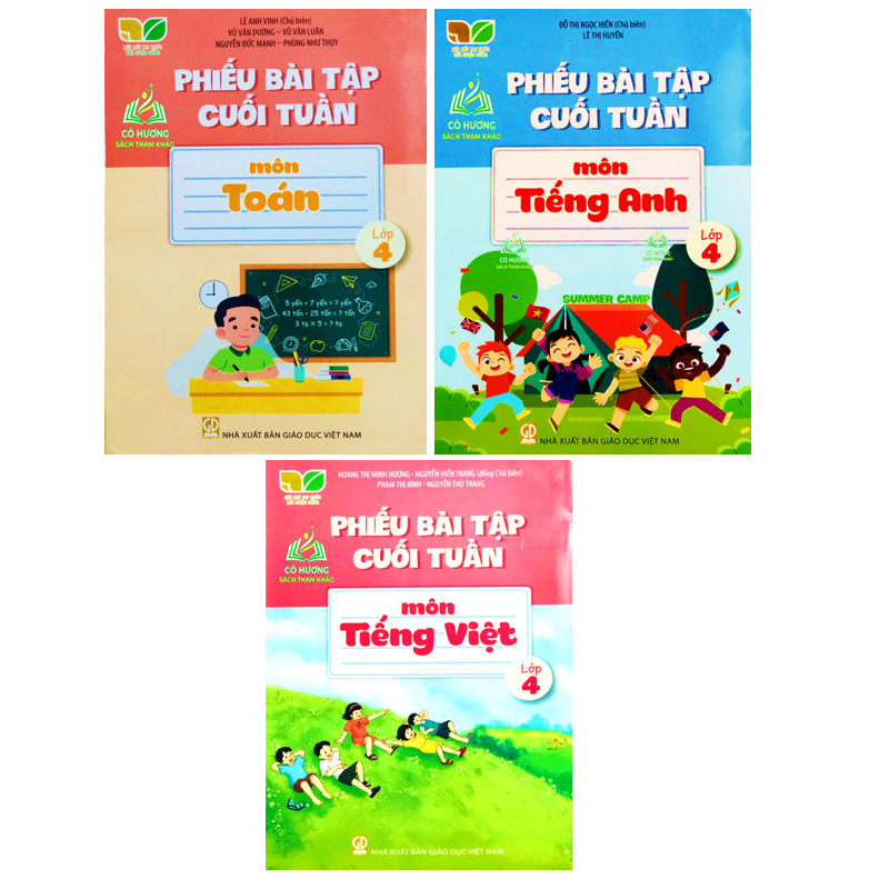 Sách - Combo Phiếu Bài Tập Cuối Tuần Toán - Tiếng Việt Lớp 4