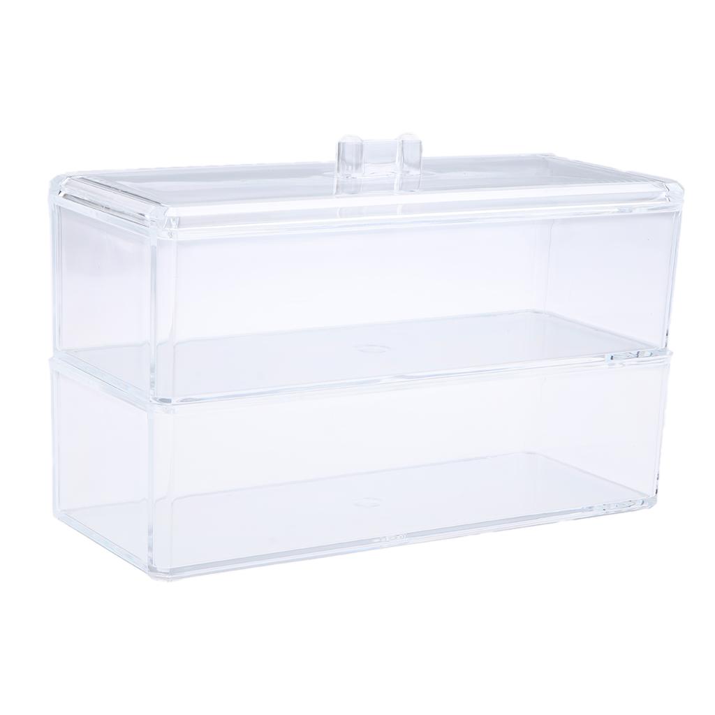 Large Acrylic Makeup Brushes Cosmetic Organizer Holder Jewelry Storage Case