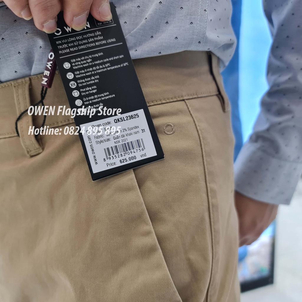 OWEN - Quần kaki nam dáng SLIMFIT mã QKSL23625