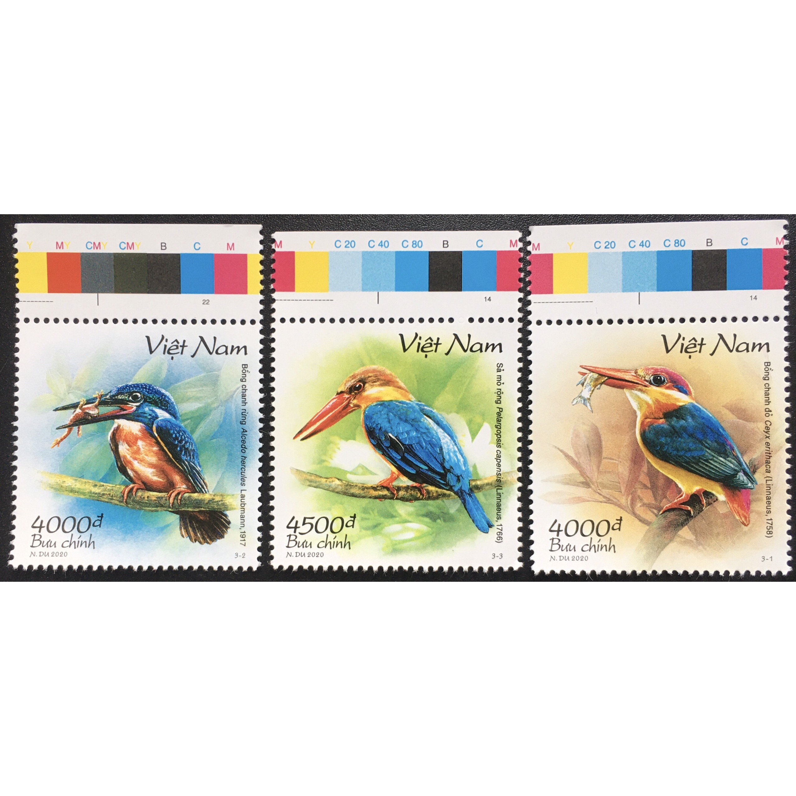 Bộ Tem Sưu Tầm Việt Nam 2020 Chủ Đề Chim - 3 Stamps