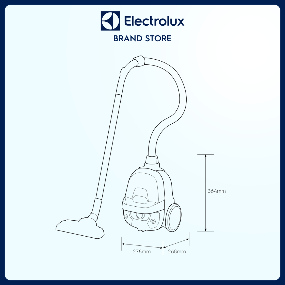 Máy hút bụi nhỏ gọn Electrolux Z1231 Hút bụi đa năng [Hàng chính hãng]