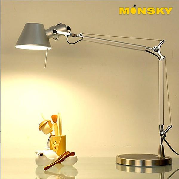 Đèn bàn inox MONSKY cao cấp IKYCHI LAMP DT02 - Tặng kèm bóng LED