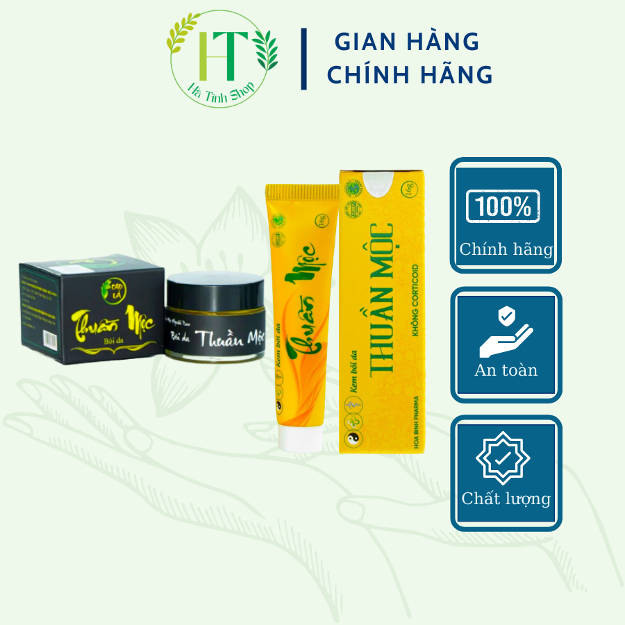 Combo kem bôi da thuần mộc & cao lá trị rạn nứt nẻ da Thanh Mộc Hương 50g