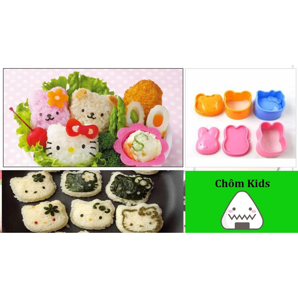 Bộ khuôn làm cơm, làm Bánh Bento Cho bé