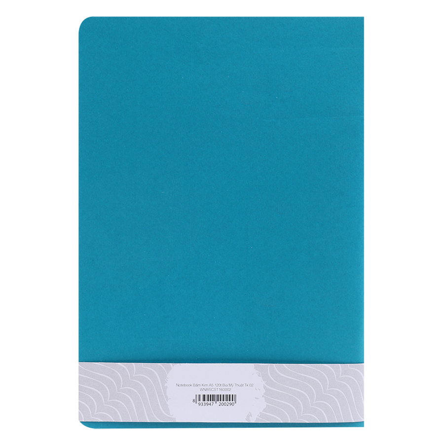 Notebook Bấm Kim A5 Bìa Mỹ Thuật TK 02A - Xanh