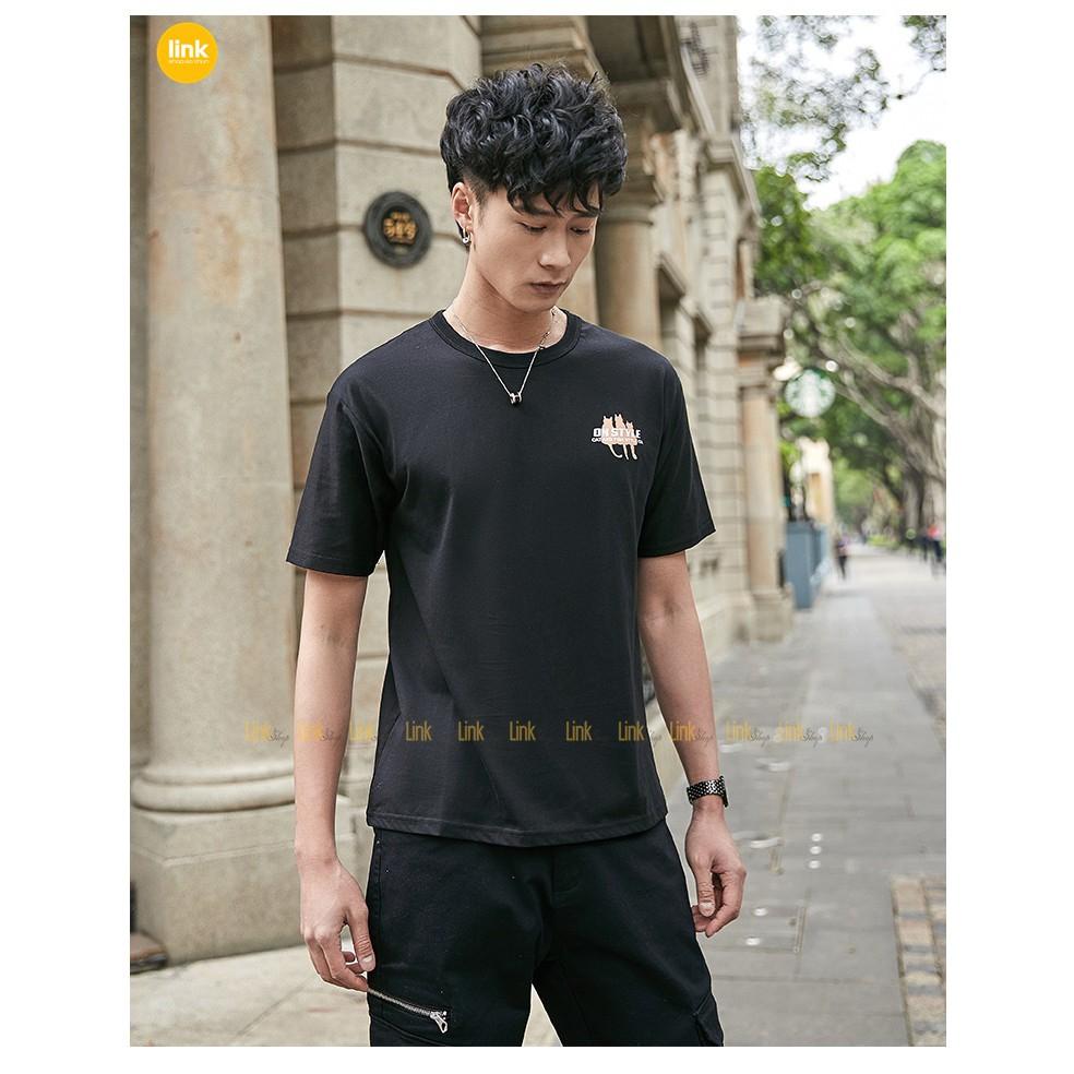 Áo nam mèo siêu chất CAT AND FISH ngắn tay hot trend 2020
