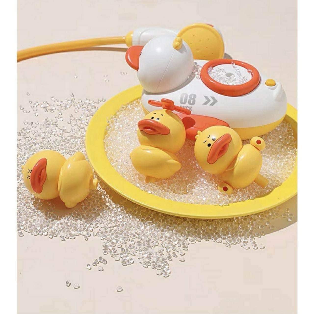 Đồ Chơi Nhà Tắm Cho Bé, Đồ Chơi Vịt Phun Nước Vòi Sen, Vịt Bơi Nhà Tắm