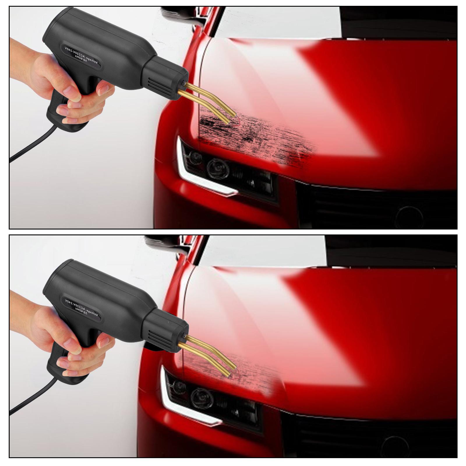 Car Bumper Hot Stapler Welding Machine with Staples Tools 110V Black