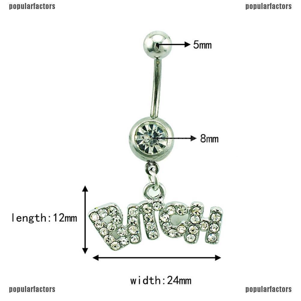 Khuyên rốn đính đá lấp lánh trang sức Belly Dance