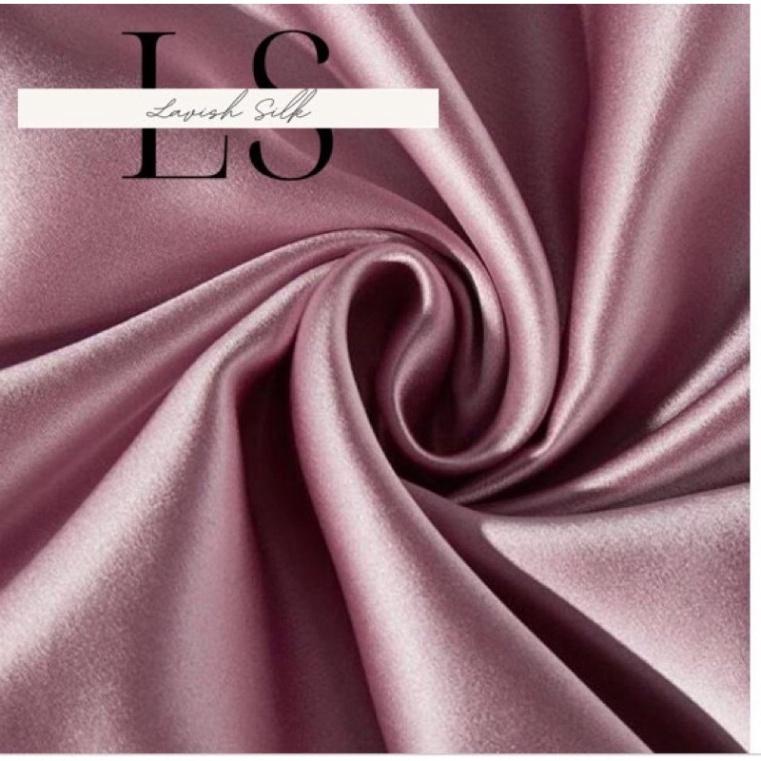 Ga Giường Drap Lẻ Phi Lụa Lavish Silk cao cấp mát lạnh hàng loại 1 không nối vải - Hồng Tím
