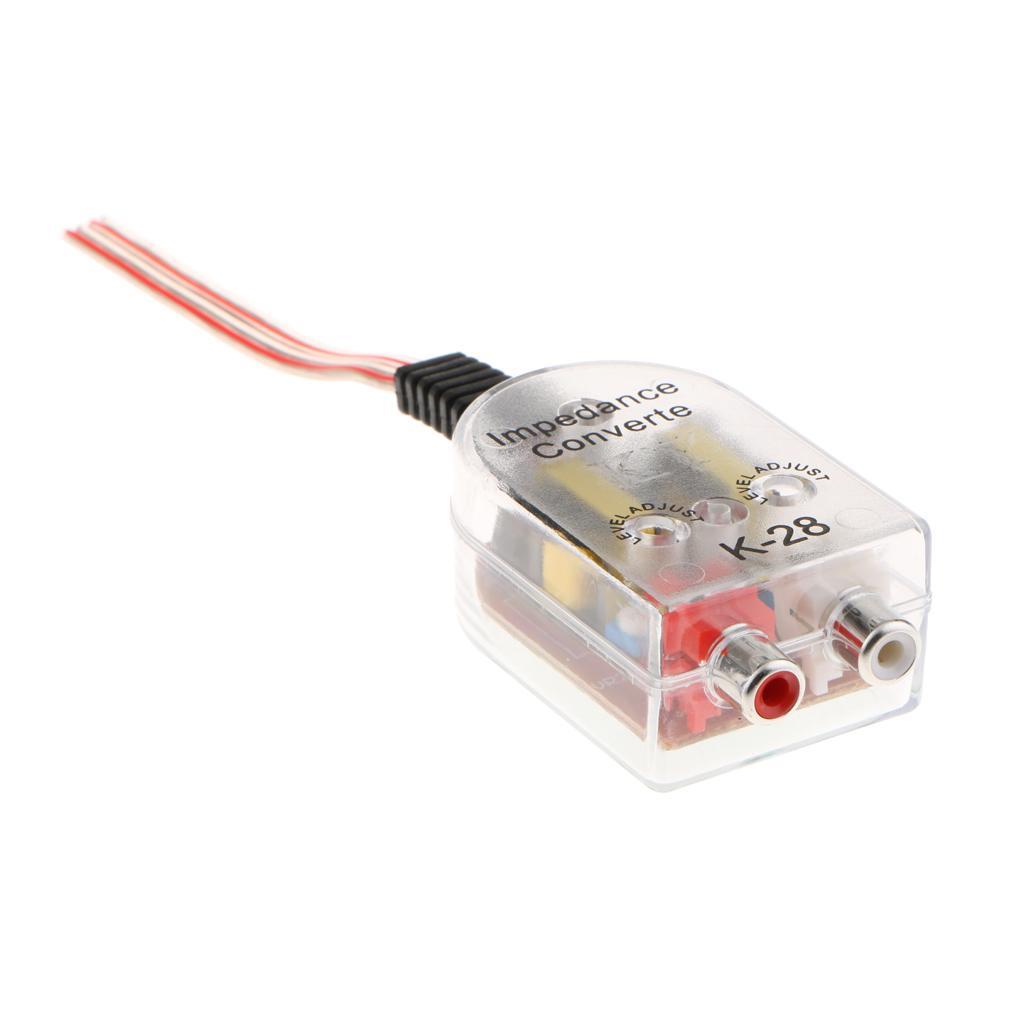 Car Auto  Subwoofer Audio Cable Wiring Adapter High to Low for /VCD/