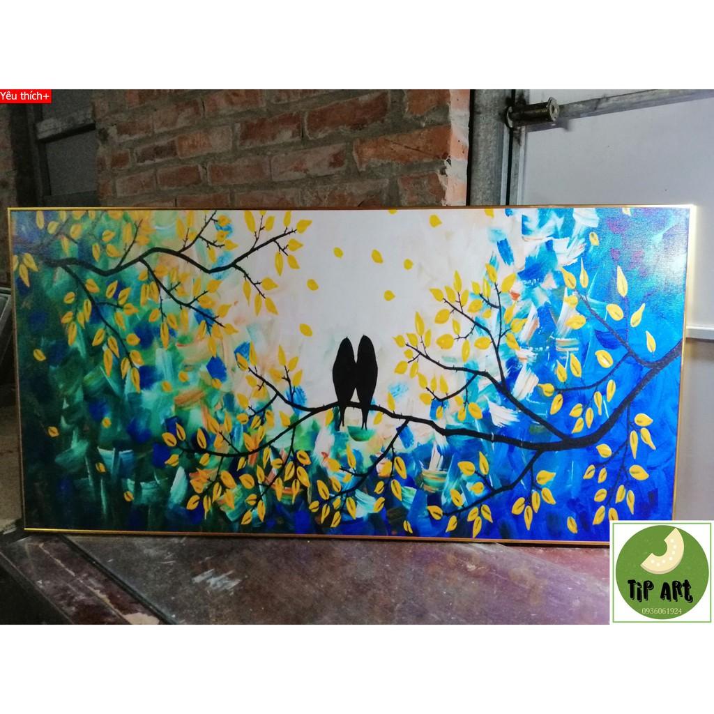 Tranh canvas đơn khung composite xịn treo phòng ngủ, tặng kèm đinh treo tranh chuyên dụng