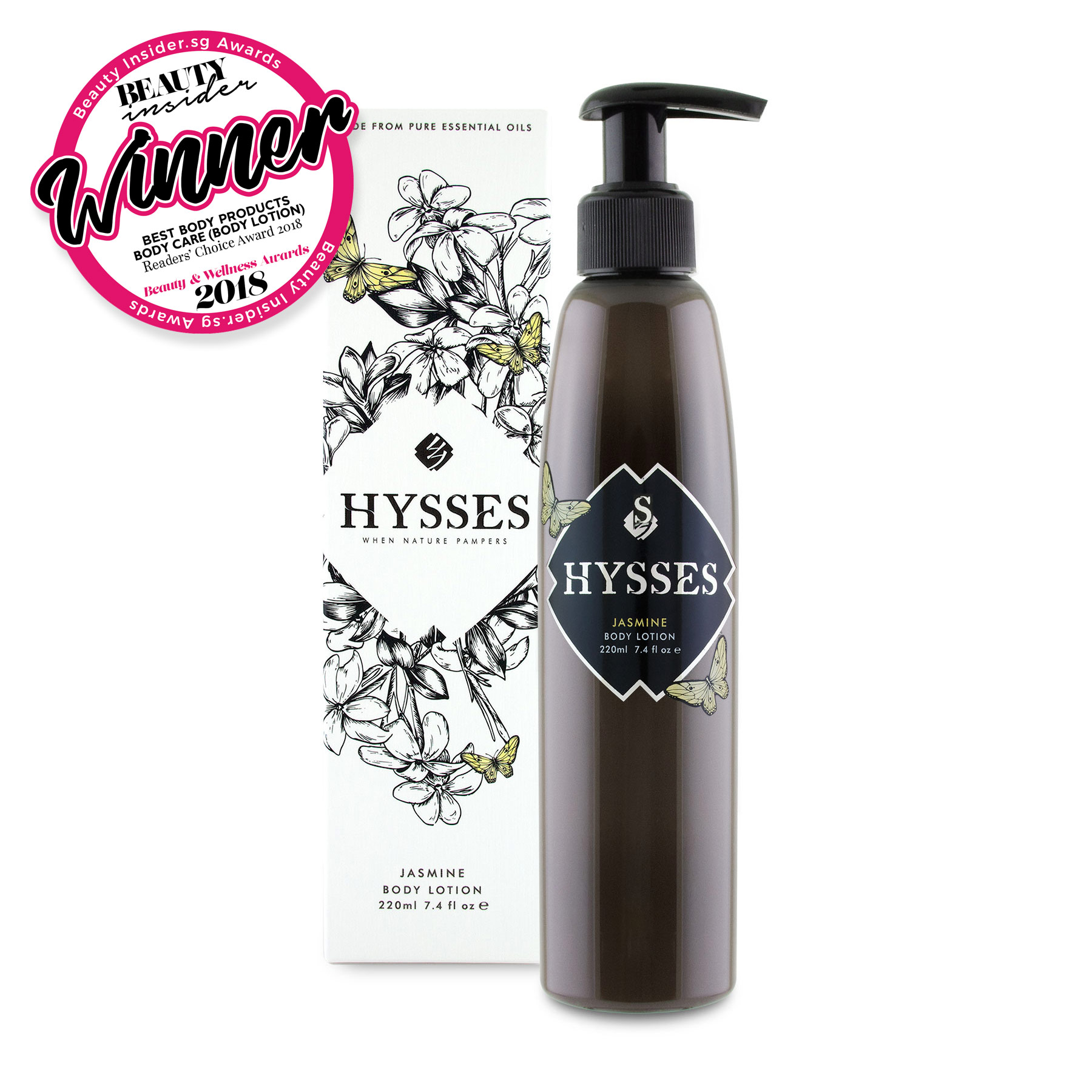Sữa Dưỡng Thể Cao Cấp Hysses Body Lotion Làm Dịu Da Mụn, Làm Sạch Bề Mặt Da, Dưỡng Ẩm Chuyên Sâu Với Tinh Dầu Hoa Nhài Hữu Cơ Tự Nhiên