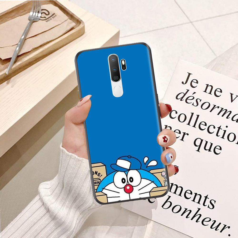 Ốp lưng điện thoại Oppo A5 2020 viền silicon dẻo TPU  hình Doremon Nhảy Múa - Hàng chính hãng