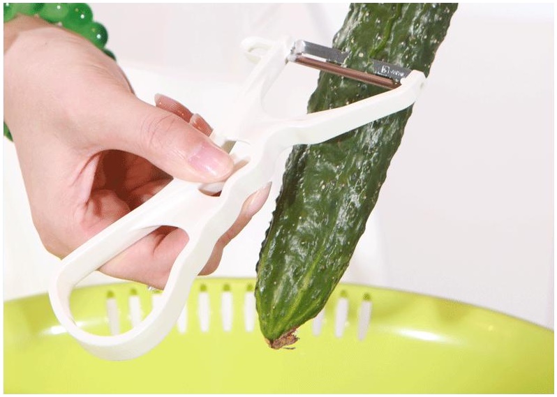 Combo dụng cụ mài dao kéo cao cấp Satomi Kamizaki + Dụng cụ nạo vỏ trái cây lưỡi xoay - made in Japan