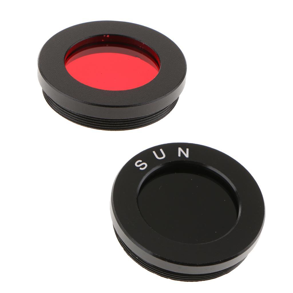 Telescope Eyepiece Filter Black Red Color for Astronomy 1.25" Moon Planet