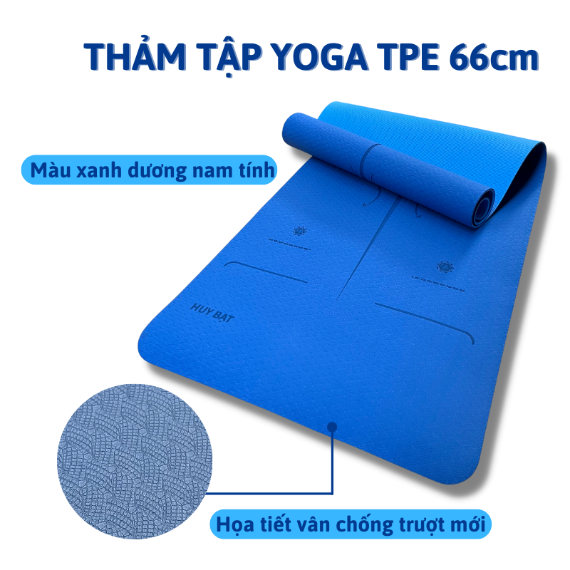 THẢM TẬP YOGA, GYM 2 LỚP + TÚI ĐỰNG THẢM TẬP YOGA - GIAO MÀU NGẪU NHIÊN.