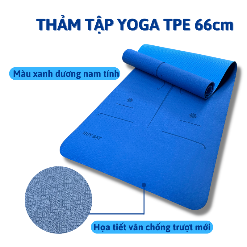 THẢM TẬP YOGA, GYM 2 LỚP + TÚI ĐỰNG THẢM TẬP YOGA - GIAO MÀU NGẪU NHIÊN