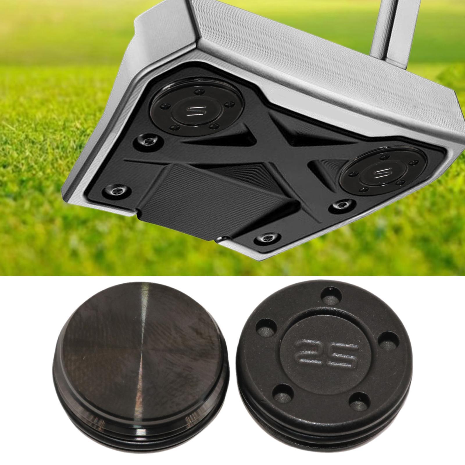 2Pcs Golf Custom Putter Weights Sturdy Accessories Black