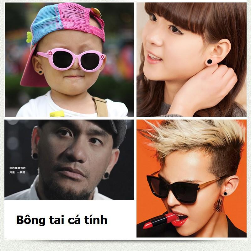 Cặp Bông tai Unisex hình tạ